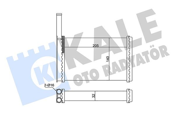 KALORİFER RADYATÖRÜ FORD FİESTA 89>