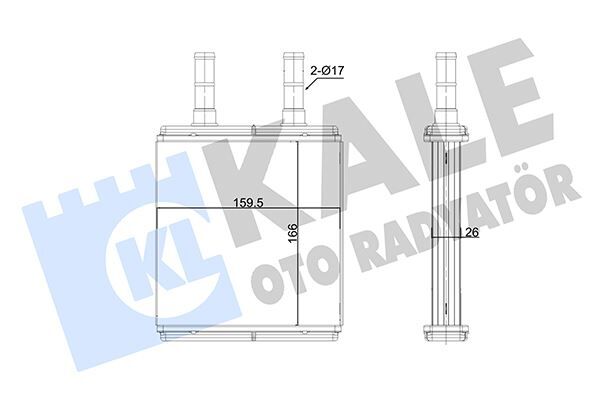 KALORİFER RADYATÖRÜ HYUNDAI GETZ 1.5L D4FA 06-09 - ALEMİNYUM