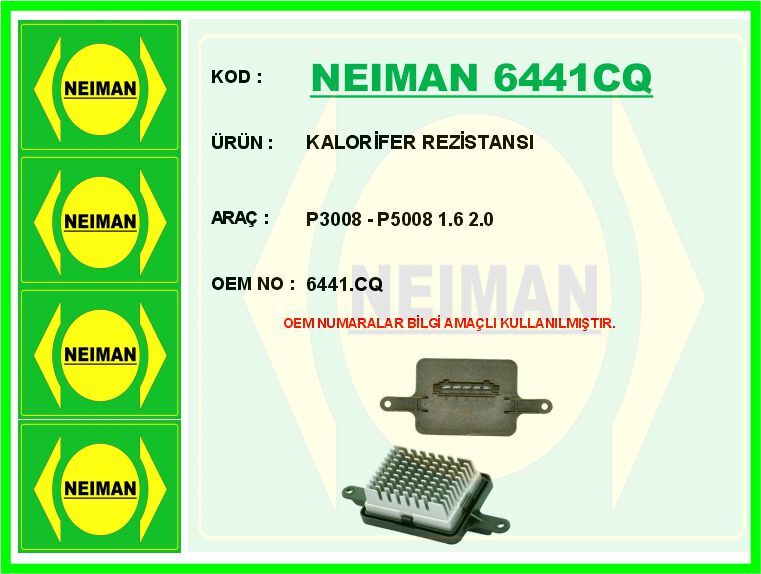 KALORİFER REZİSTANSI PEUGEOT P3008-P5008 1.6 2.0 15>