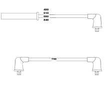 BUJİ KABLOSU MAZDA 626 1.6L F6 GD kasa 89-91 2.0L FE GD kasa 89-91