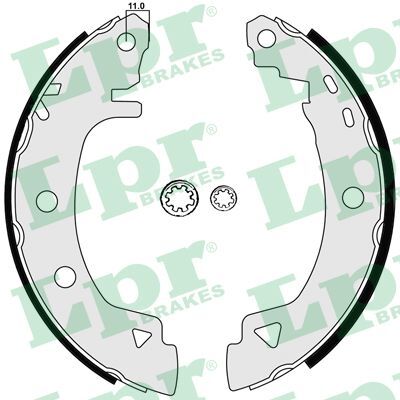 ARKA PABUÇ BALATA MAREA 96-02 BRAVO 96-10.01 BRAVA 96-01 ALFA 145 96-01 146 96-01 203x38