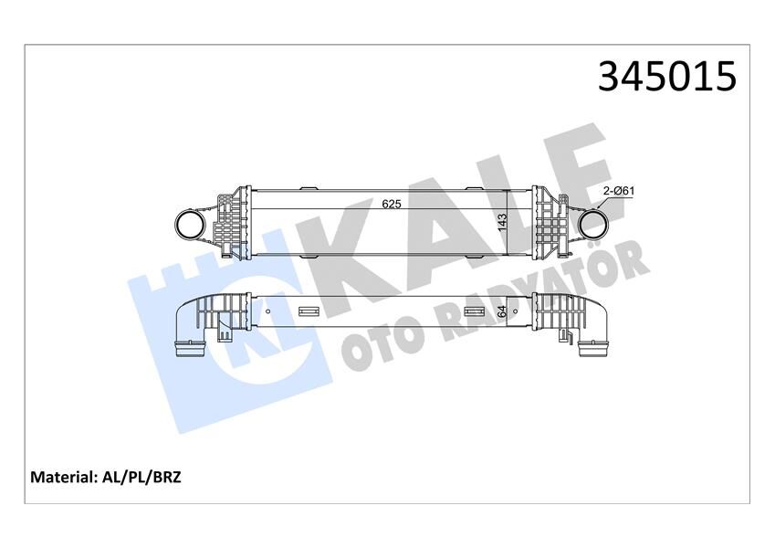 TURBOSARJ RADYATORU MERCEDES W204 S204 C204 C218 W212 C207 X204