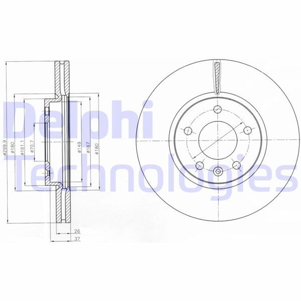 ÖN FREN AYNASI INSIGNIA B 16 INÇ 18> ASTRA J 09 > ZAFIRA C 11 > CRUZE 09 > 300x26x5DLxHAVALI 13502051