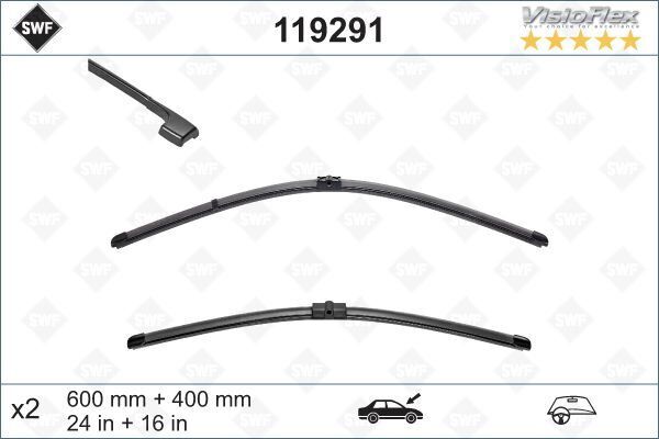SILECEK SUPURGESI TAKIMI 600mm / 400mm BMW E92 E93 SWF