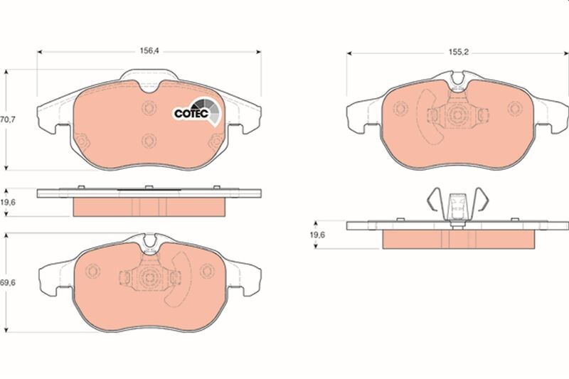 ÖN FREN BALATASI ASTRA H 05>10 VECTRA C 08.02> ZAFIRA B 05>10 SAAB 9.3 02> CROMA 06.05>