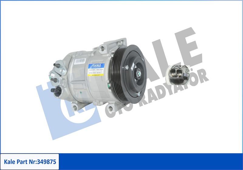 KLIMA KOMPRESÖRÜ FIAT DOBLO 10> FIORINO 08> GRANDE PUNTO 05>15 LINEA 07> PUNTO EVO 09>14 ALFA MITO 09>18 OPEL COMBO 12> 1.2 / 1.4 12V 5 KANAL 110MM