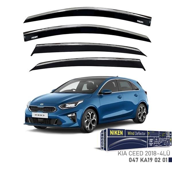 KROMLU CAM RÜZGARLIĞI KIA CEED 2018- 4LÜ
