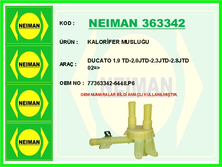 KALORİFER MUSLUĞU DUCATO 1.9 TD-2.0JTD-2.3JTD-2.8JTD 02 >