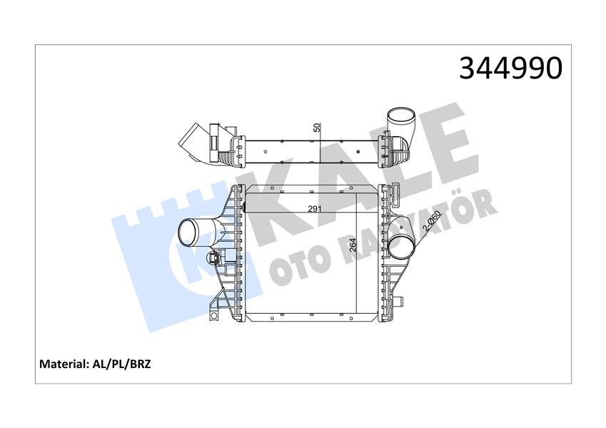 TURBOSARJ RADYATORU MERCEDES VITO W638 97>03