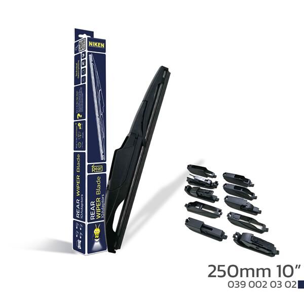 NIKEN 250mm 10 10 APARATLI ARKA SİLECEK SÜPÜRGESİ