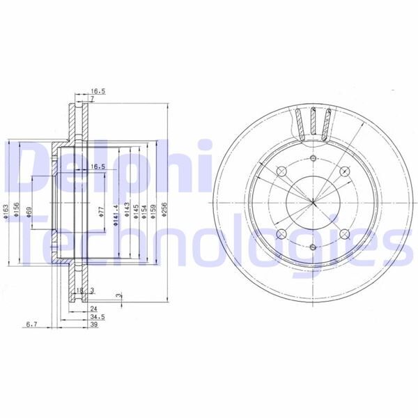 ÖN FREN AYNASI HAVALI CARISMA 1.8I-VOLVO S40-V40 1.6I 16V/1.8 16V/1.9TD/2.0 16V/2.0T 95 >