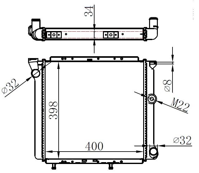 RADYATÖR EXP-R9-R11 360x370x18 ALÜMİNYUM
