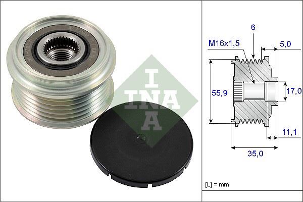 ALTERNATÖR GERGİ RULMANI AMAROK-TOUAREG-A4-A5-A6-Q5-Q7 2.0-2.7-3.0 TDI DDXA/B-BKS-CATA-DAUA-CLAB