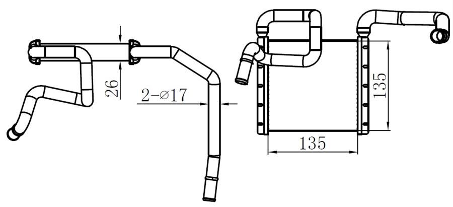 KALORİFER RADYATÖRÜ FORD RANGER 98> 2.5-3.0 TDCİ