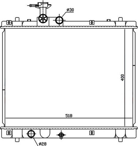 RADYATOR BRAZİNG MT 400X525X16 SWİFT 1.2İ/1.6İ 2010 641758
