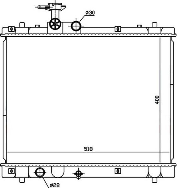 RADYATOR BRAZİNG MT 400X525X16 SWİFT 1.2İ/1.6İ 2010 641758