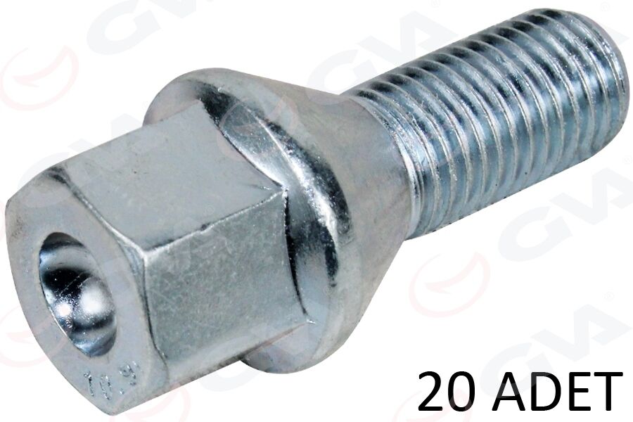 BİJON CİVATASI DELİKLİ-GALVANİZ ABARTH-FIAT-OPEL-SUZUKI-VAUXHALL ASTRA-VECTRA-COMBO- GRANDE PUNTO AA17-M12 x1.50x22 paket adet: 20