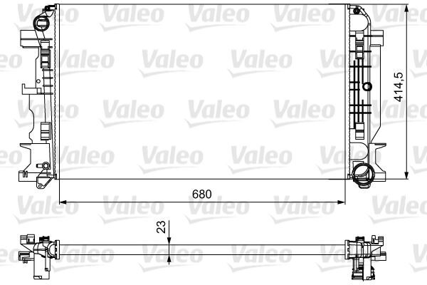 MOTOR SU RADYATORU MERCEDES SPRINTER B906 . VW CRAFTER 30-35-50 680X416X23
