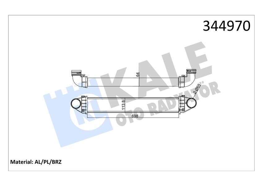 TURBOSARJ RADYATORU MERCEDES W169 W245