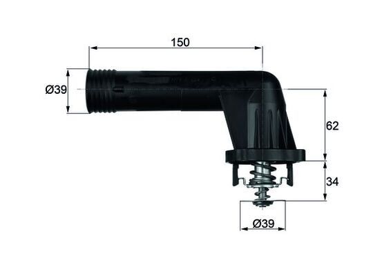 TERMOSTAT 95 C BMW E34 E36 M43