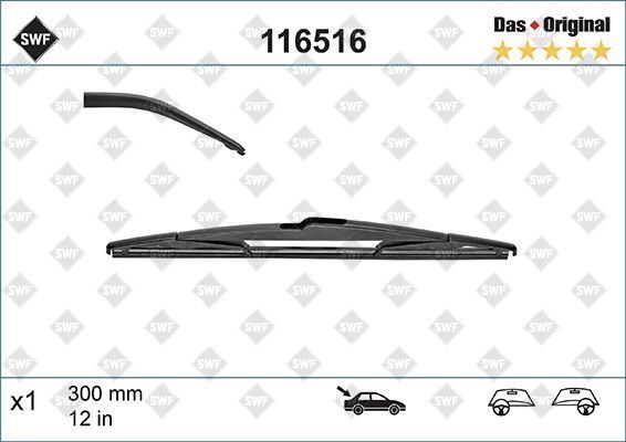 SİLECEK SWF 30cm x1 ARKA FOCUS III 11 > FIESTA 06 > QASHQAI 07 > SECENIC III 09 > YARIS SAAB