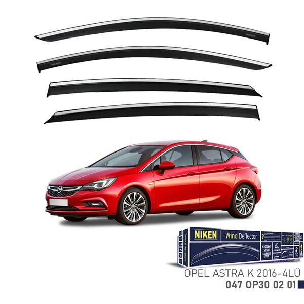KROMLU CAM RÜZGARLIĞI OPEL ASTRA K 2016- 4LÜ