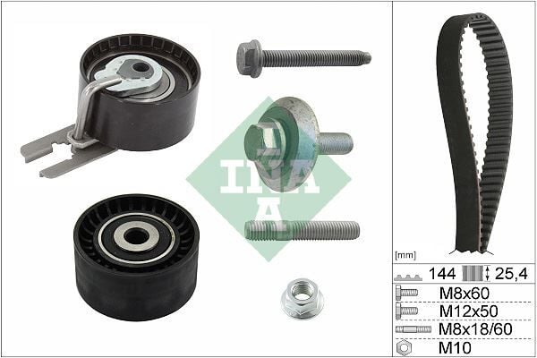 EKSANTRİK GERGİ KİTİ 144 DİŞ EURO4 P206-P307-C1-C2-C3-NEMO-BIPPER-FIESTA 02> 1.4 HDI-TDCI