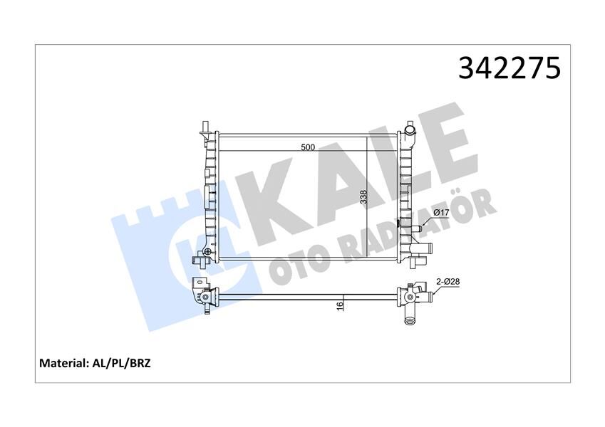 MOTOR SU RADYATOR AC FIESTA 1.3 CVH 96> 01