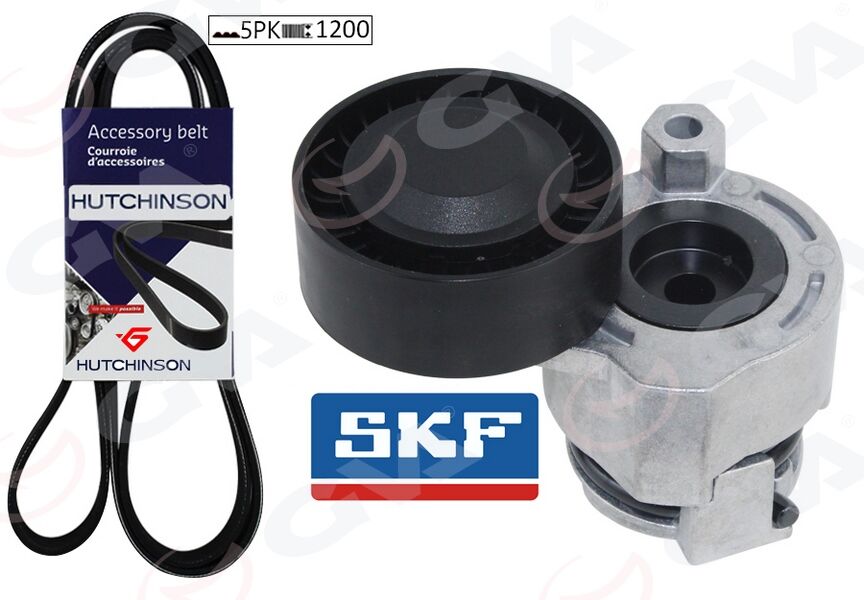 ALTERNATÖR GERGİ KİTİ KÜTÜKLÜ RENAULT CLIO II 98>05 KANGOO 01> MEGANE II 02>08 MODUS 04> 1.4 16V-1 .6 16V-1.5dCi 5PK1200
