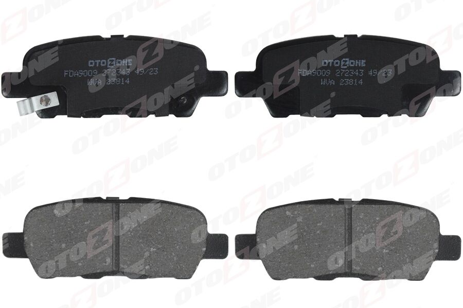 ARKA FREN BALATA NISSAN QASHQAI 1.5L 1.6L 2.0L K9K M9R HR16DE MR20DE J10 06-13 / X-TRAIL 2.0L QR20DE T30 01-07 2.5L QR25DE T30 01-> 2.2L YD22DDTi T30 01-> / MURANO 3.5L Z51 4x4 DCi 08-> / INFINITI FX