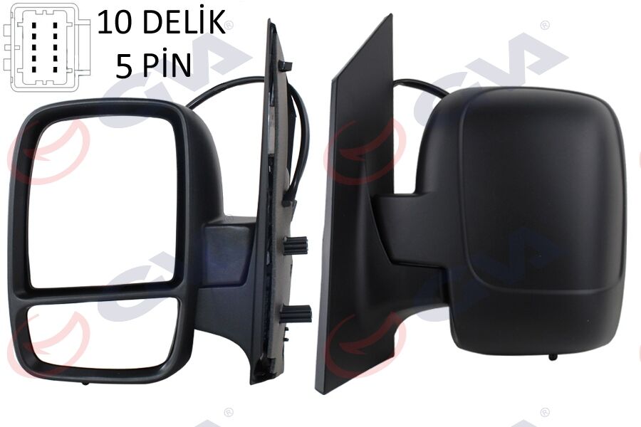 DIŞ DİKİZ AYNASI SOL SCUDO-EXPERT 07> ELEKTRİKLİ ISITMALI KONVEKS 5 FİŞ VM-6116EHL