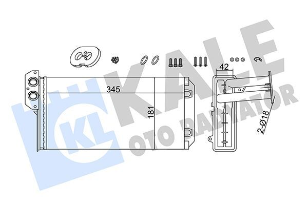 KALORIFER RADYATORU MERCEDES SPRINTER B901>B905 . VW LT 28-35-46