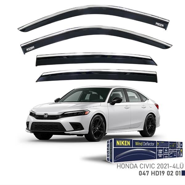 KROMLU CAM RÜZGARLIĞI HONDA CIVIC 2021- SEDAN 4LÜ
