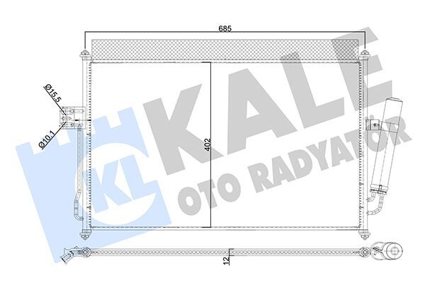 KONDENSER AL/AL ISUZU D-MAX