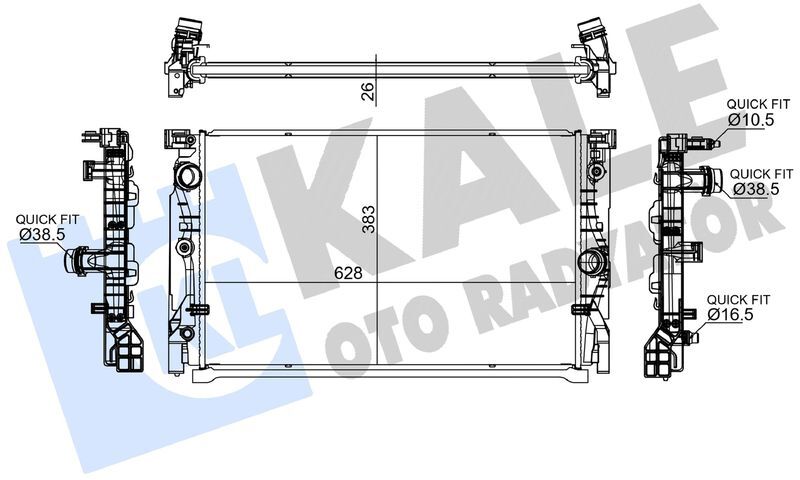 MOTOR SU RADYATORU BMW B47 B57 G30 G31 G32 G11 G12 G14 G15 G16