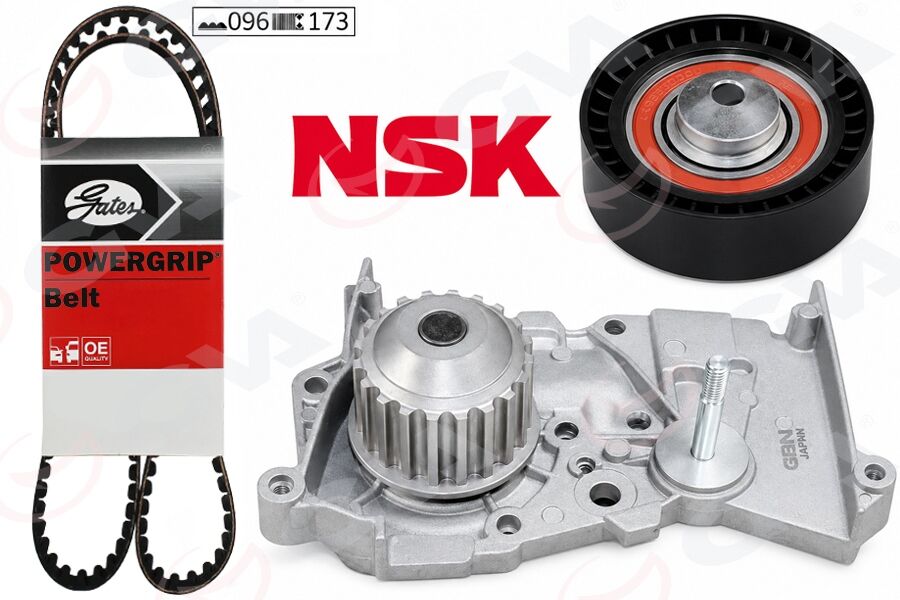DEVİRDAİMLİ EKSANTRİK GERGİ KİTİ 096x173 DACIA LOGAN 04> SANDERO 08> DOKKER 13> 1.4 K7J 1.6 K7M