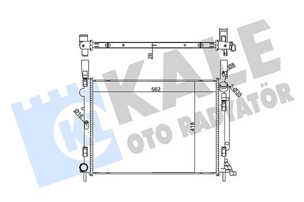 RADYATÖR BRAZING RENAULT KANGOO-GRAND KANGOO RADYATÖR