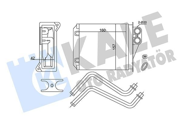 KALORIFER RADYATORU ARKA MERCEDES SPRINTER B906 06> . VW CRAFTER 30-35-50 06>