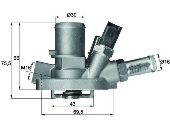 TERMOSTAT KOMPLE LINEA-BRAVO II-GRANDE PUNTO 1.4 T-jet 07 > G1019.80
