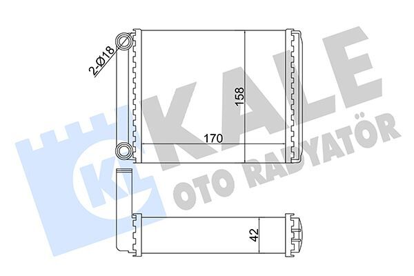KALORIFER RADYATORU MERCEDES SPRINTER B901>B904 95>06