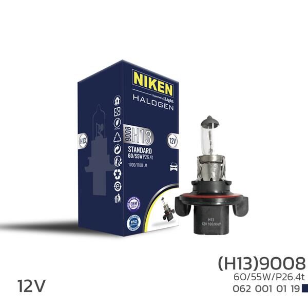 NIKEN 9008 H13 60W/55W HALOJEN AMPUL P26.4t 12V