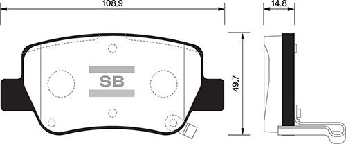 ARKA FREN BALATA TOYOTA AVENSIS 1.6L 1ZRFAE ZRT270 benzinli 09-> / 2.0L 1AZFSE AZT270 benzinli 09-> / 2.0L 1CDFTV ADT270 dizel 09->