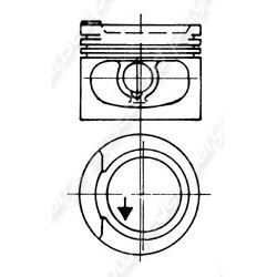 MOTOR PİSTON SEGMAN 1.00 AUDI 80 1.8T