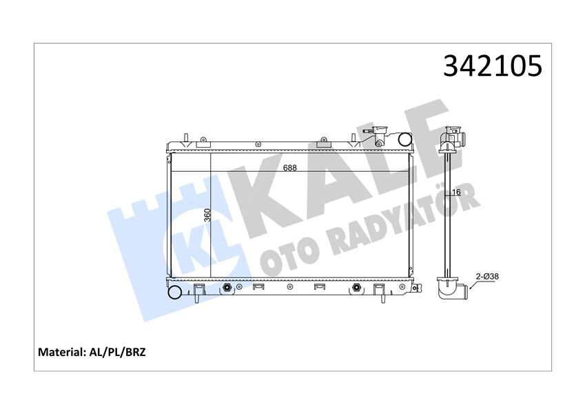 RADYATÖR SUBARU SUBARU FORESTER AL-PL-BRZ