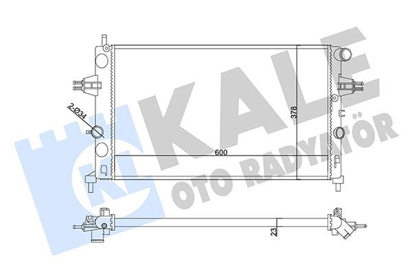 SU RADYATÖRÜ OPEL ASTRA G-ZAFIRA A 1.4 1.6 1.8 2.2 16V 1.6 99 > MT MEKANİK 600x378x23 1300214-90570728-93277988-9119486-93177121-90570730-1300189-93277996-9202505-9202506-13150403