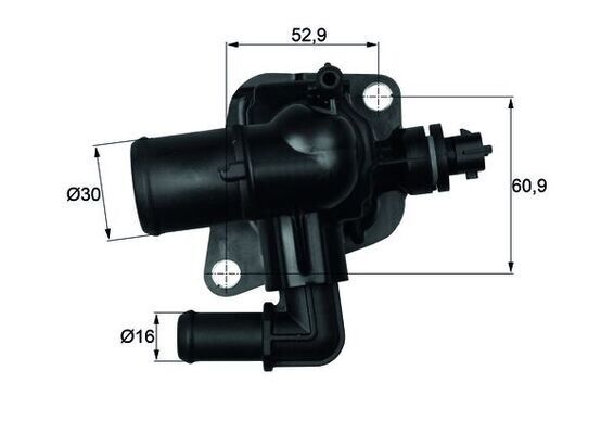 TERMOSTAT 88 ASTRA J-CORSA D-CORSA E-MERIVA B-COMBO D 1.3 A13DTC-DTE B13DTC-DTE DOBLO-FIORINO- PANDA-PUNTO-EGEA QUBO 1.3D MULTIJET 10> BIPPER-NEM0 1.3 EURO 5 SUZUKI SWIFT