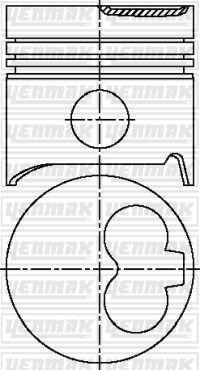 PISTON SEGMAN Q78.0MM STD -RENAULT-VOLVO-R 11-R 5-R 9 R 11-R 5-R 9