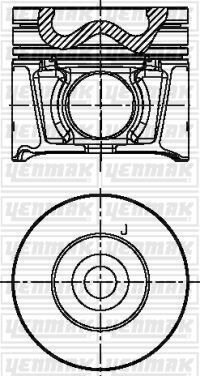 PISTON SEGMAN MAZDA B2500 RANGER 06> 2.500 DİZEL 143 PS TURBO 0.50 ÇAP: 93.00MM