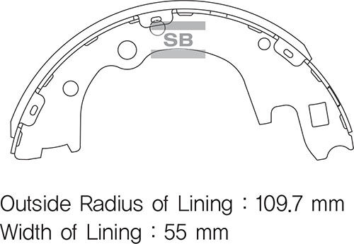 ARKA KAMPANA PABUÇ BALATA HYUNDAI H100 2.5L Kamyonet 04->