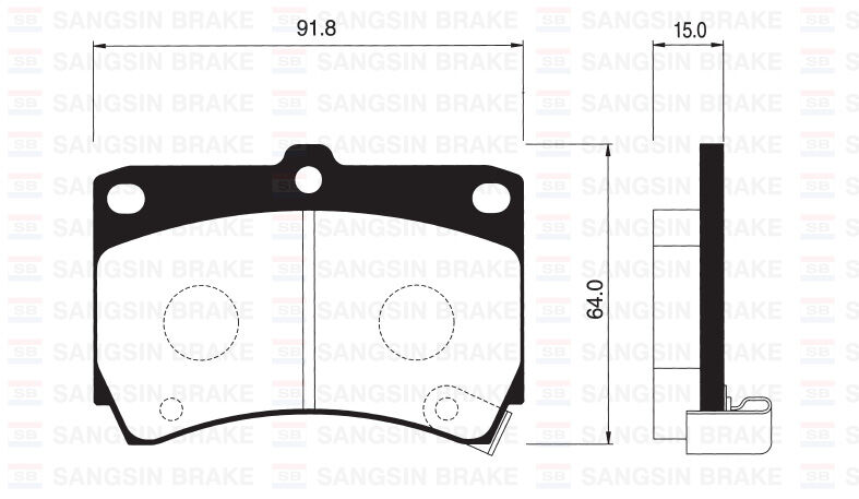ÖN FREN BALATA MAZDA 323 1.6L B6 BG kasa 89-95 / 1.5L Z5 DOHC BA kasa 96-98